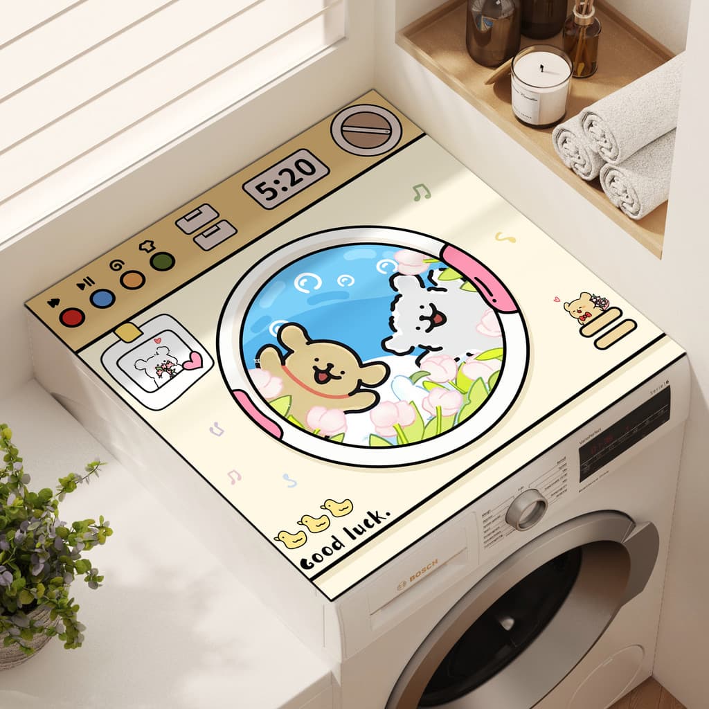 Linha filhote de cachorro tambor tipo máquina de lavar roupa capa pano Diatom lama protetor solar Anti-poeira capa almof