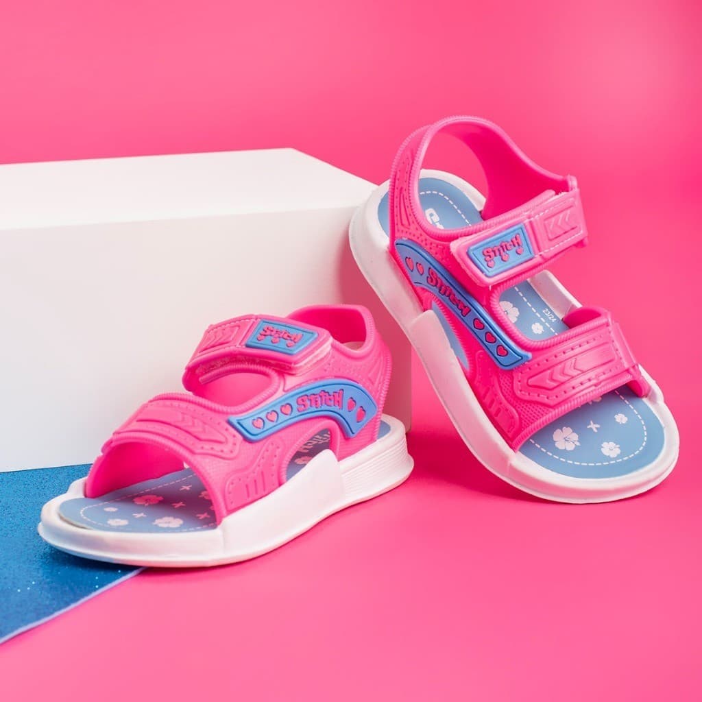 Sandália Menina Velcro Confortável Papete Macia Leve Promoção