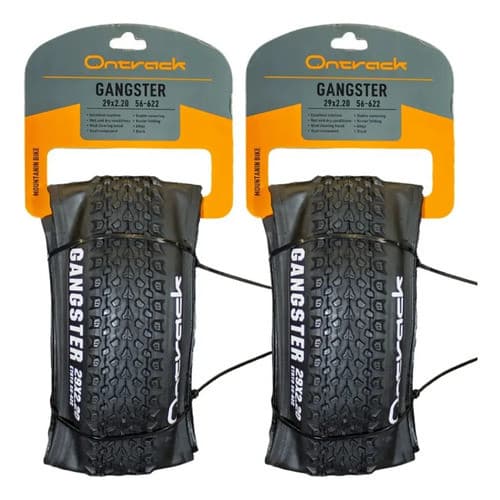 Par Pneu Gangster 29 2.20 Kevlar Tubeless Ready Mtb Aro 29 Preto