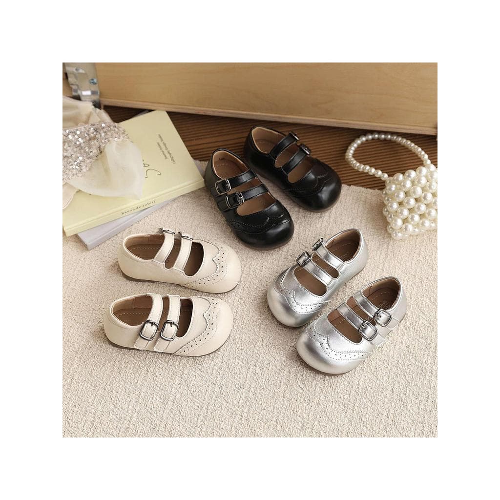 Crianças estilo britânico pequenos sapatos de couro 2026 primavera outono novo estilo versão coreana meninas Retro princ