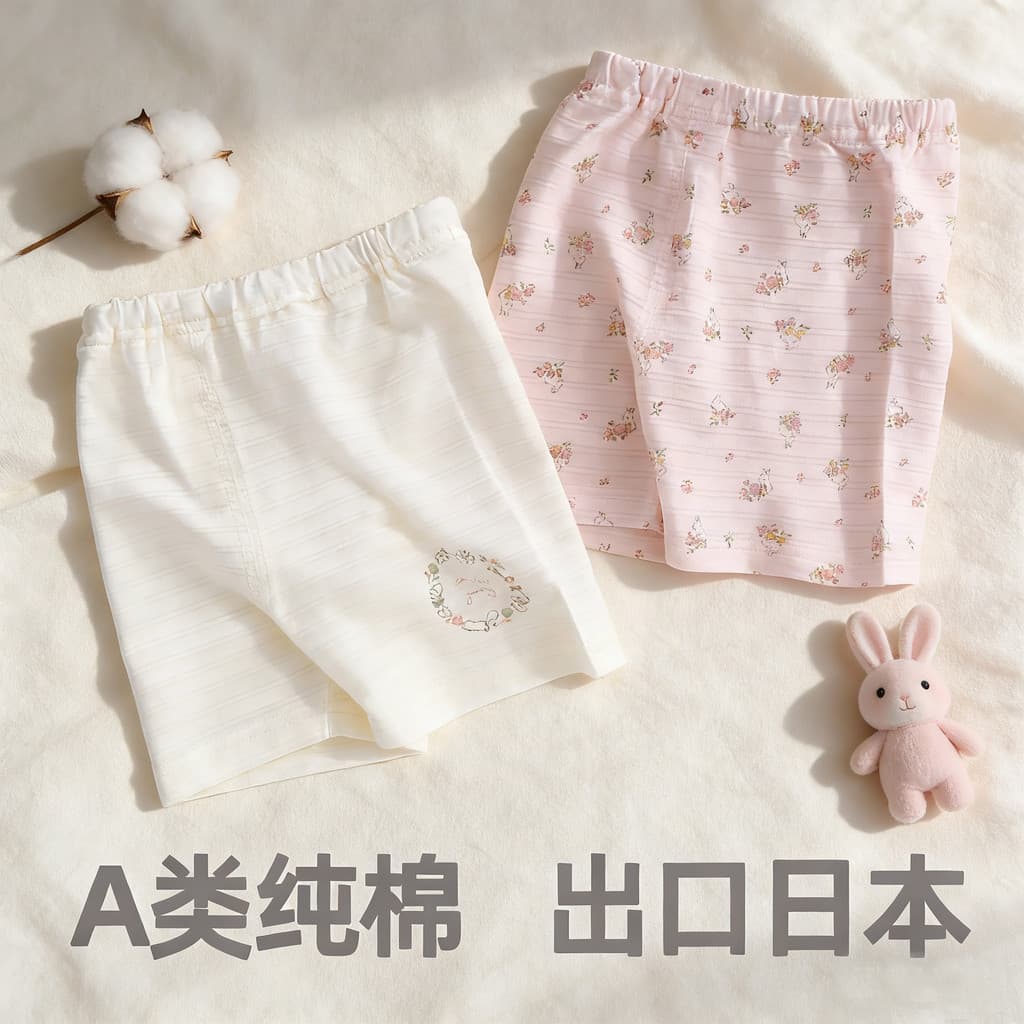 2 peças 100% algodão pedido diário verão crianças bebê menina Shorts Loungewear pijama calças Base respirável calças flo