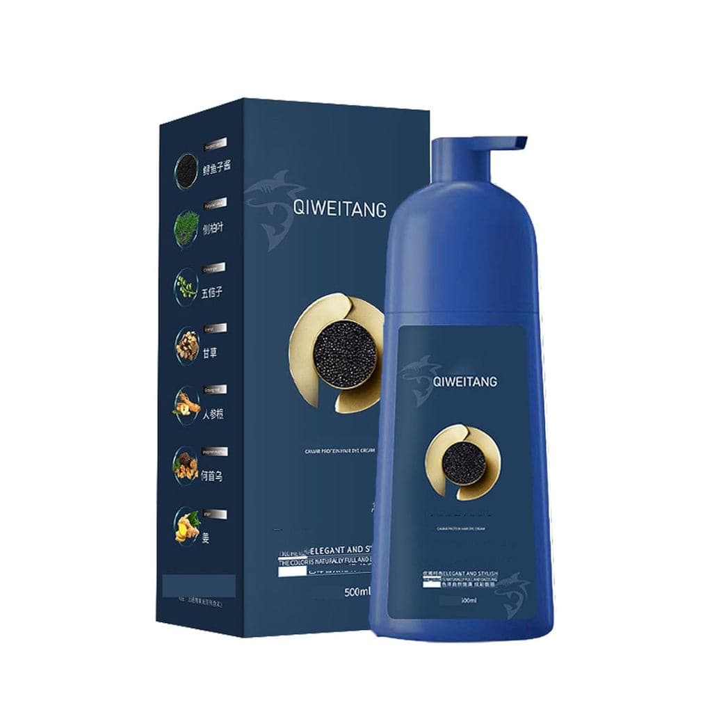 Shampoo Tintura de Cabelo com Proteína de Caviar Zhihuashi, Shampoo Colorante para Cabelo Zhihuashi, Shampoo Tintura de