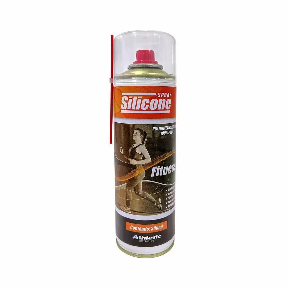 Silicone Spray Lubrificante Athletic 300ml Para Esteiras, Bikes e Equipamentos Prático e Eficiente