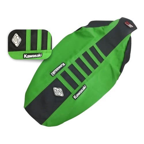 Capa De Banco 5inco Antiderrapante Kxf 250/450 Grip Kx Todas Preto / Verde emborrachada kawasaki off road todas 250/450f