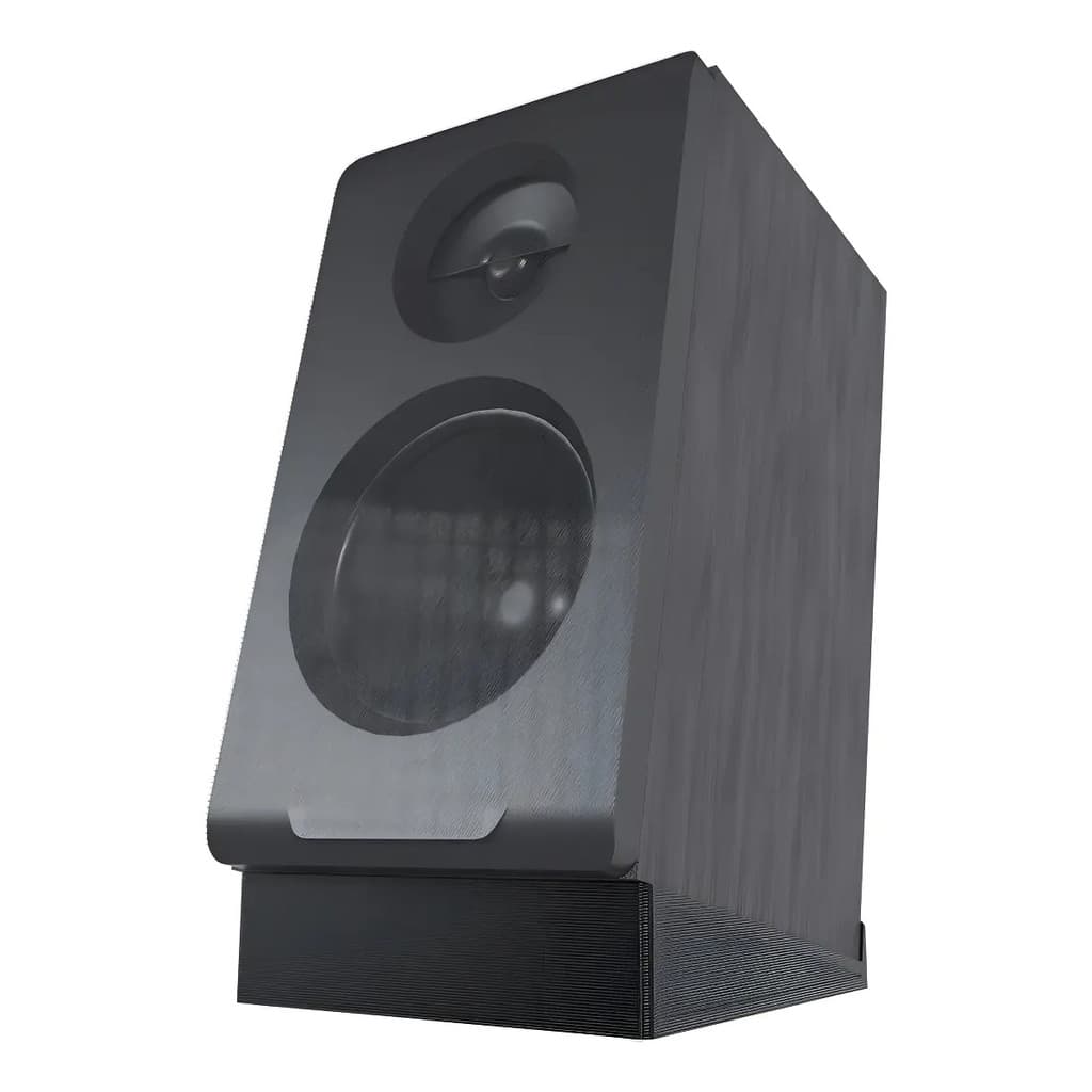 2x Suporte Mesa Inclinado Compatível Com Edifier R33bt Plus Cor Preto