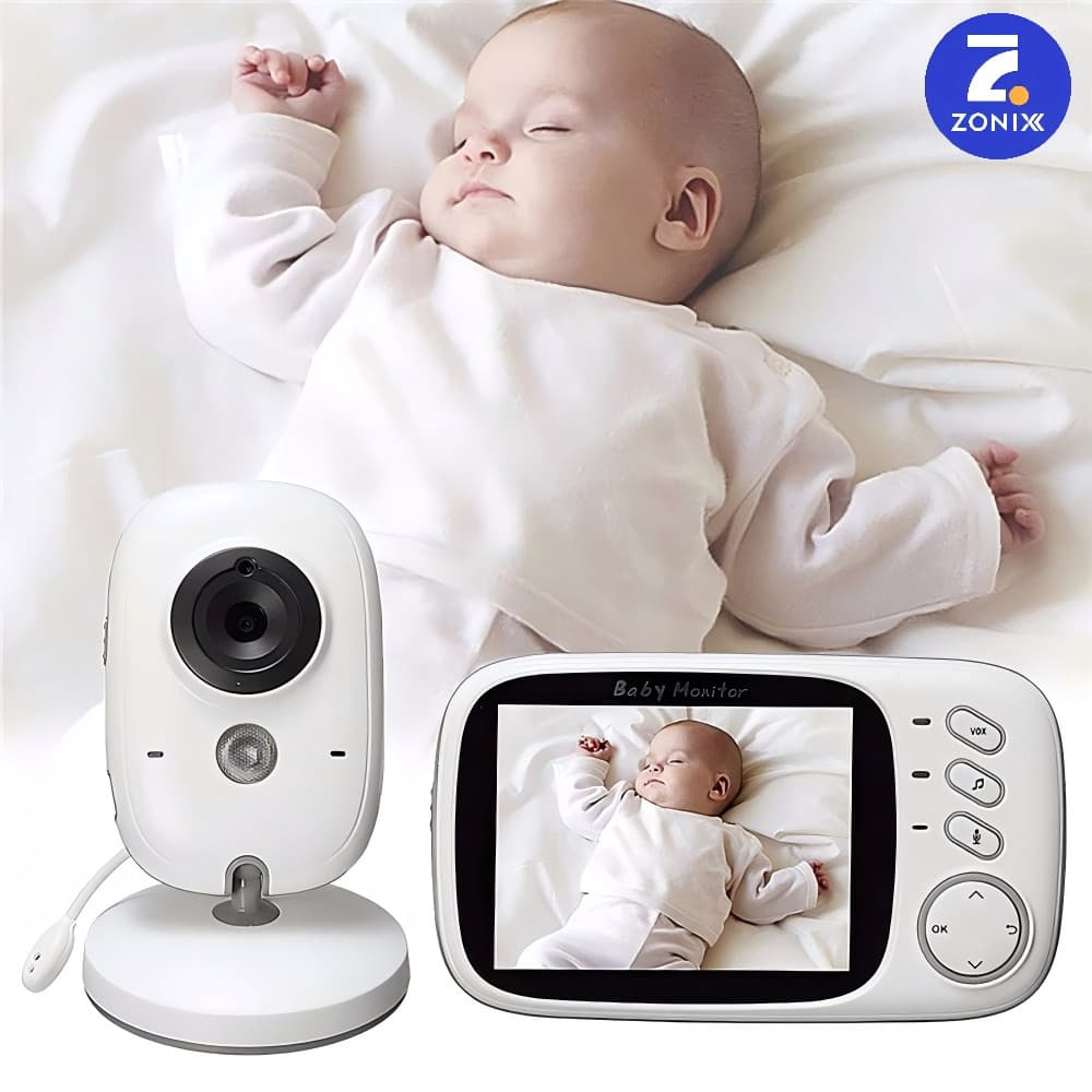 Baba Eletrônica VB603 Com Monitor Visão Noturna, Câmera c/ Audio Sensor de Temperatura Zoinx