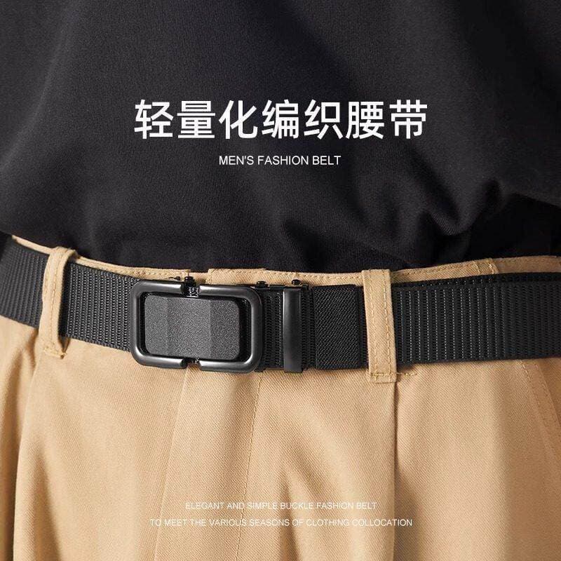 Cinto de lona masculino feminino estilo calças cinto Jeans acessórios da moda estudante fivela elástica automática náilo