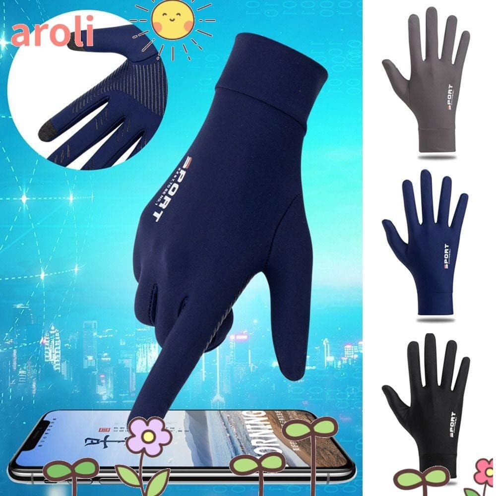 Luvas De Proteção Solar AROLI , Respiráveis Com UV Finas Para Dirigir Ciclismo