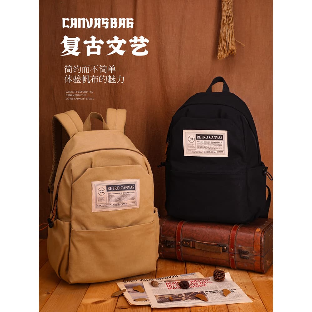 Mochila Masculina Novo Estilo High School Bolsa de Computador de Grande Capacidade Mochila de Viagem Junior High School