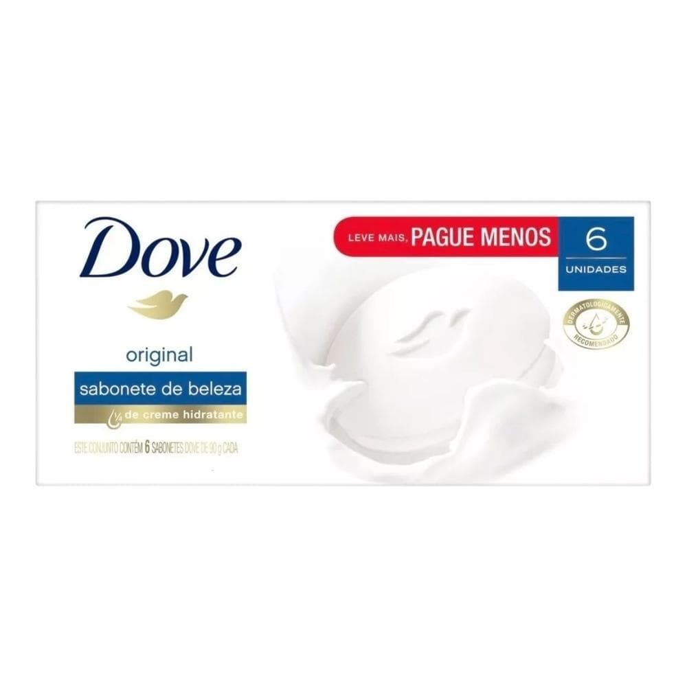 Kit Sabonete Dove Original 90g 6 Unidades