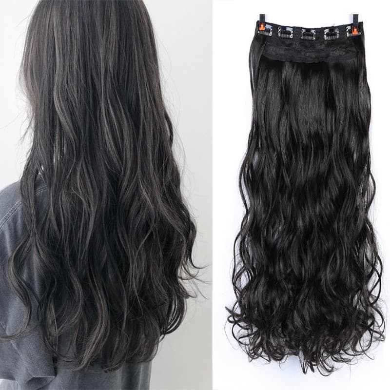Aplique Tic Tac Ondulado Fibra Orgânica 65cm Mega Hair Várias Cores Envio Imediato