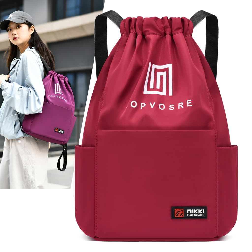 2026 novo estilo esportes saco de viagem dos homens mochila Oxford pano grande capacidade cordão mochila feminina saco d