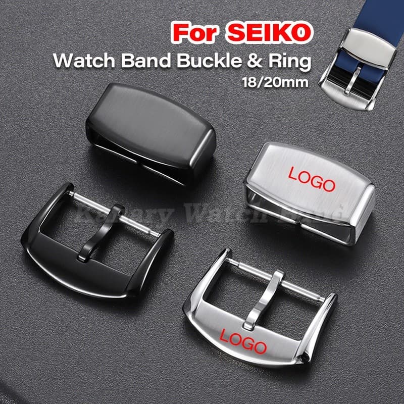 18mm 20mm Para SEIKO Pulseira De Relógio De Aço Inoxidável Keeper Loop Anel De Metal Fivela Fecho De Substituição Com Lo