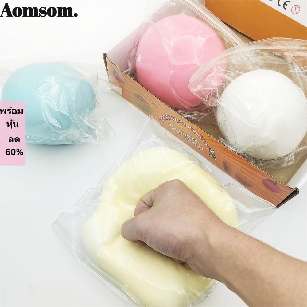 Bola De Queijo Fluida AOMSOM , Brinquedo De Aperto De Alívio De Ansiedade De Recuperação Lenta , Tamanho De 10 Cm Anti-E