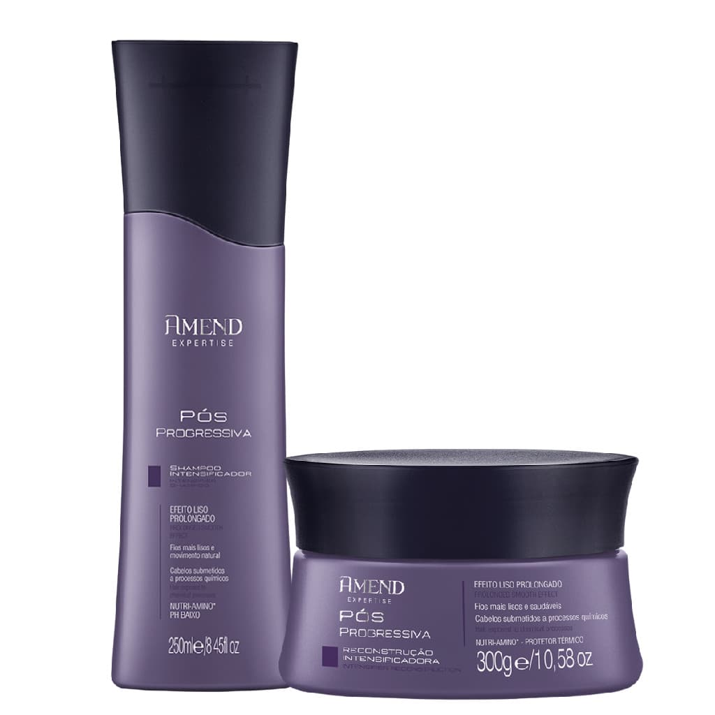 Amend Pós Progressiva Kit Shampoo + Mascara