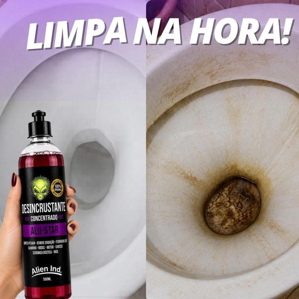 Limpa Pisos Rústicos Banheiro Vaso Sanitário Ferrugem Desincrustante Concentrado 500ml
