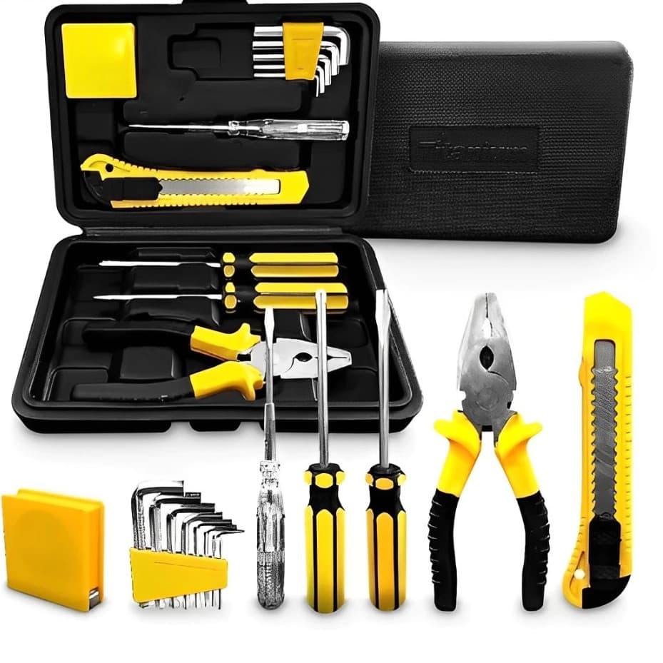 Kit Jogo De Ferramentas Com Maleta 12 Peças Titanium