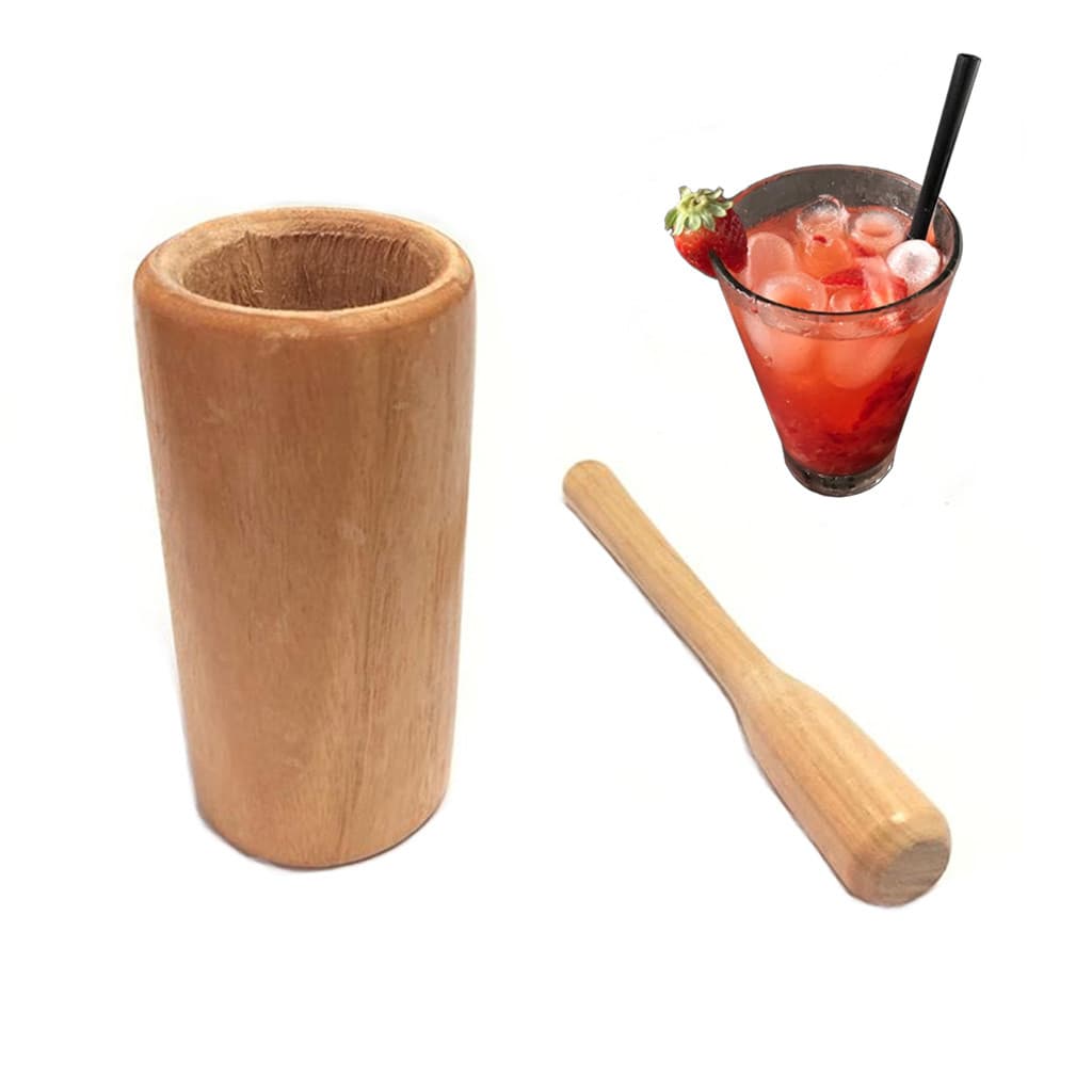 Kit Copo Caipirinha Caipira Com Socador Bar Barman Cozinha