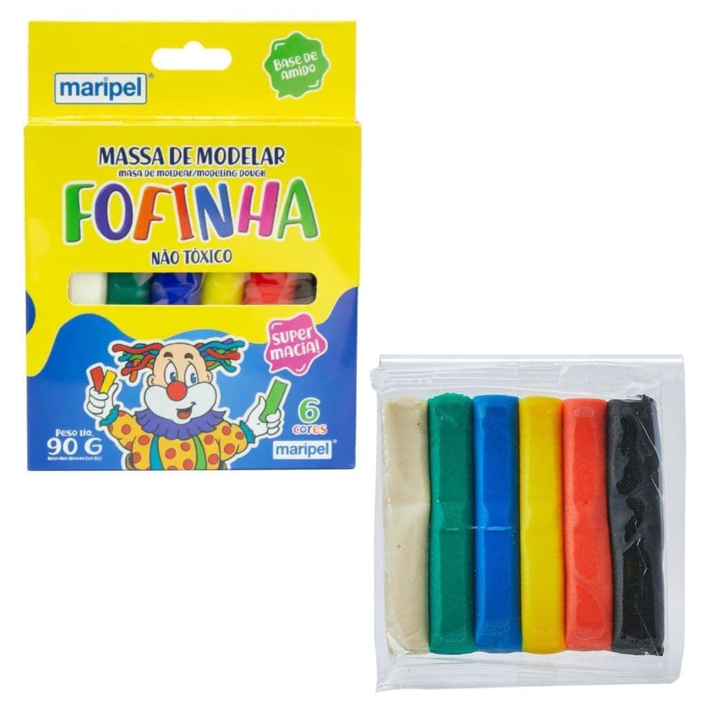 Massinha Modelar Fofinha 6 Cores Maripel