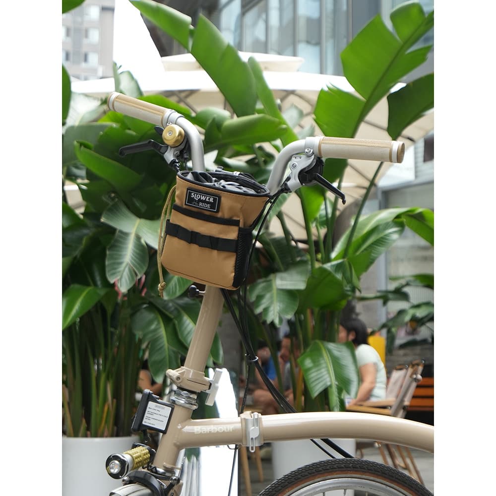 Japão japão SLOWER primeiro saco de cabeça da bicicleta equitação guiador quadro saco pequeno pano cordão saco garrafa á