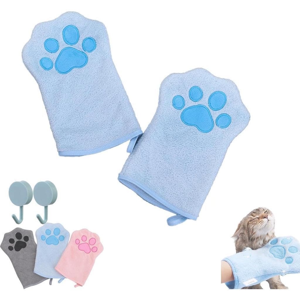 Toalha de banho para patas de animais de estimação, toalha de banho absorvente de lã coral, toalha de banho macia e de s