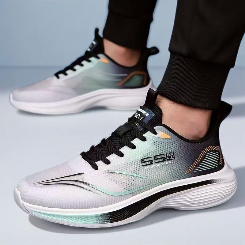 Sapatos masculinos primavera verão malha respirável sapatos casuais Ultra-leve sola macia antiderrapante absorção de cho