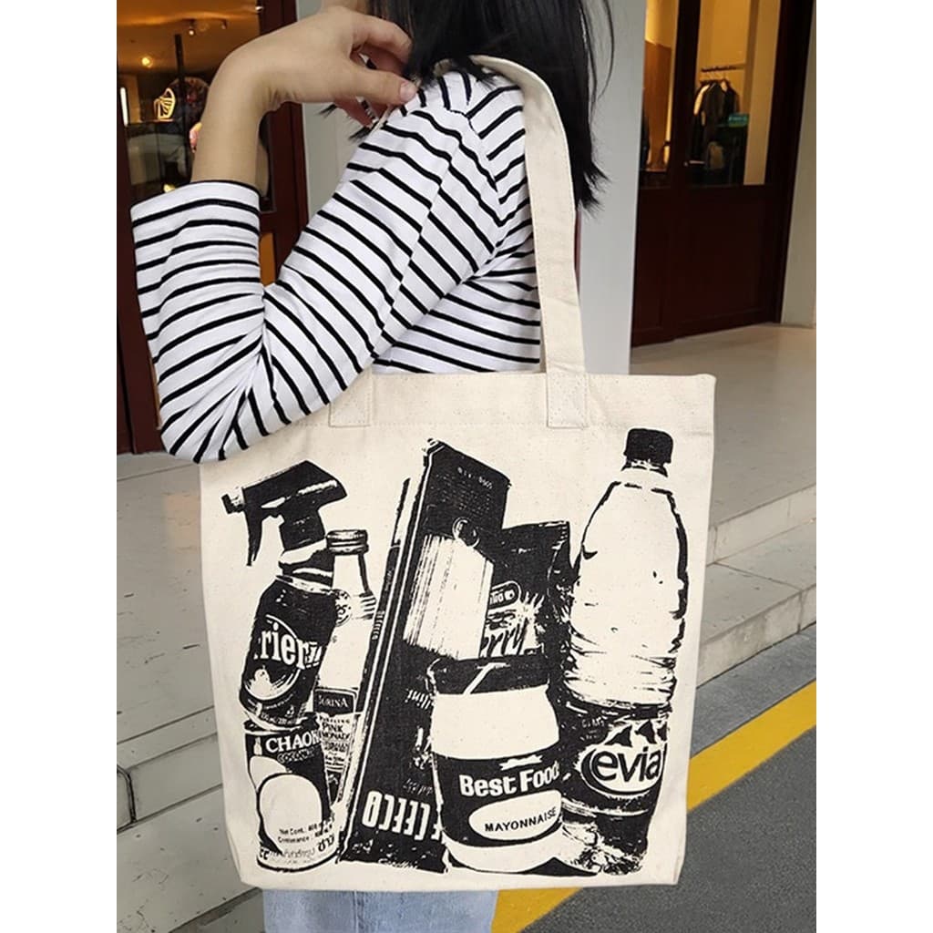 Bolsa de lona espessada japonesa para indústria pesada, retrô, mulher madura, sacola de viagem, grande capacidade, um om
