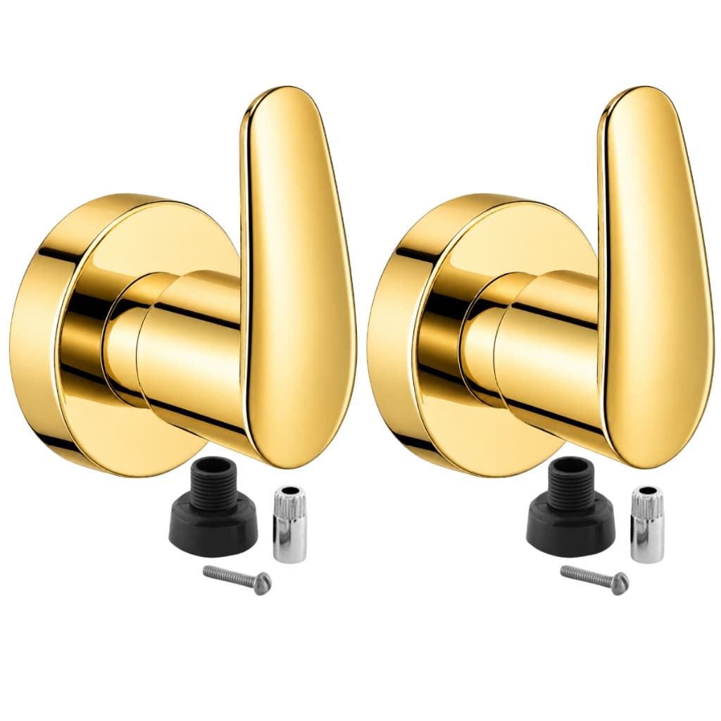 Acabamento Para Registro 2 Peças Pressão Gaveta Docol Dourado Brilhante Redondo 1.1/2 1.1/4 Luxo