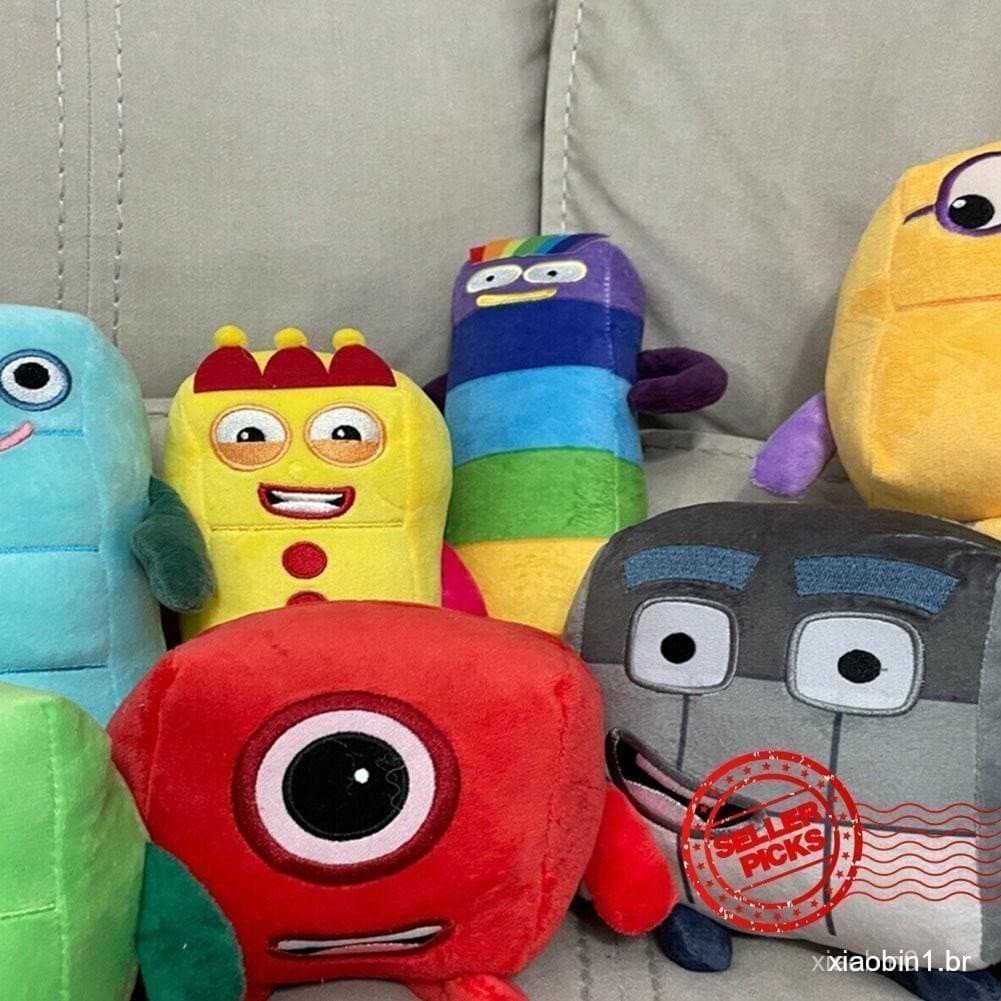Blocos De Números Boneca De Pelúcia Brinquedos De Infância Educação TV Presente K5A0