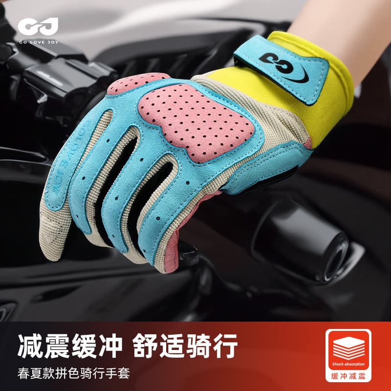 Harley Rider luvas de motocicleta verão tela sensível ao toque motocicleta resistente a choques equitação das mulheres d