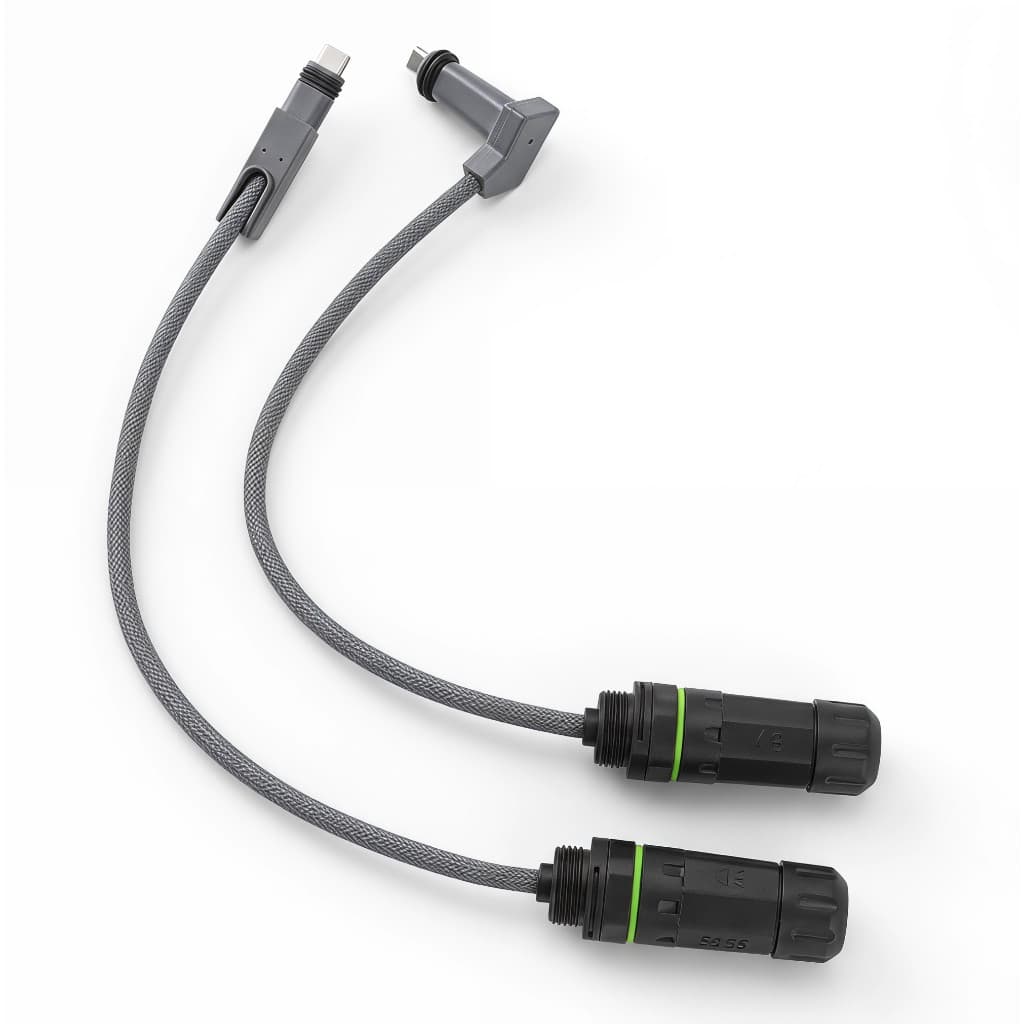 Cabo Adaptador Áudio Type-C Duplo XLR Para Transmissões