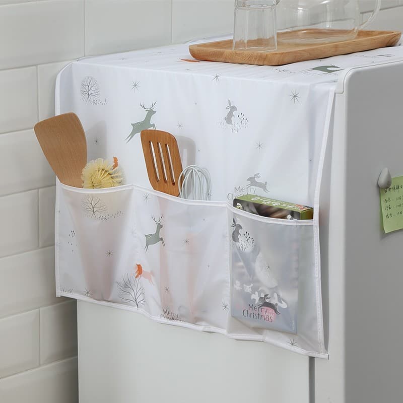 Luz doméstica luxo High-End impermeável à prova de óleo geladeira anti-poeira capa de porta única capa antiderrapante