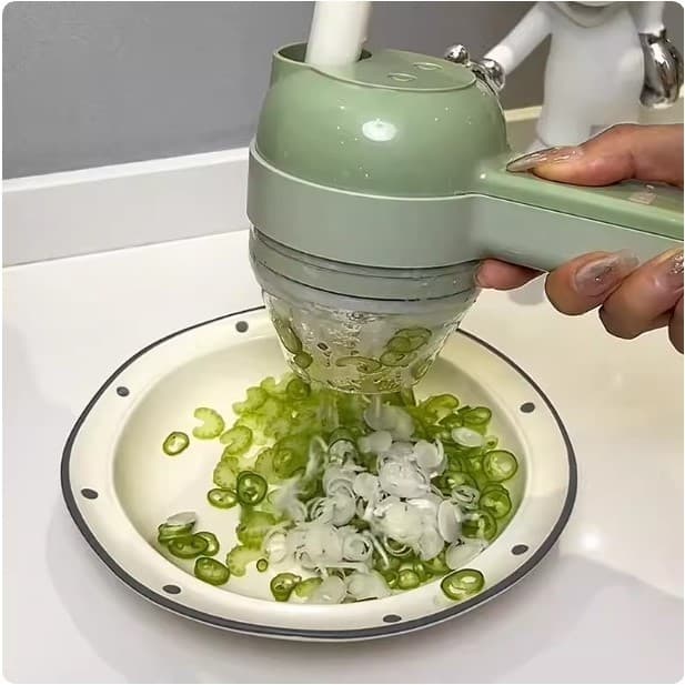 Multifuncional cortador de legumes elétrico picado alho ferramenta útil picado pimenta anel cebola cortador vegetal cort