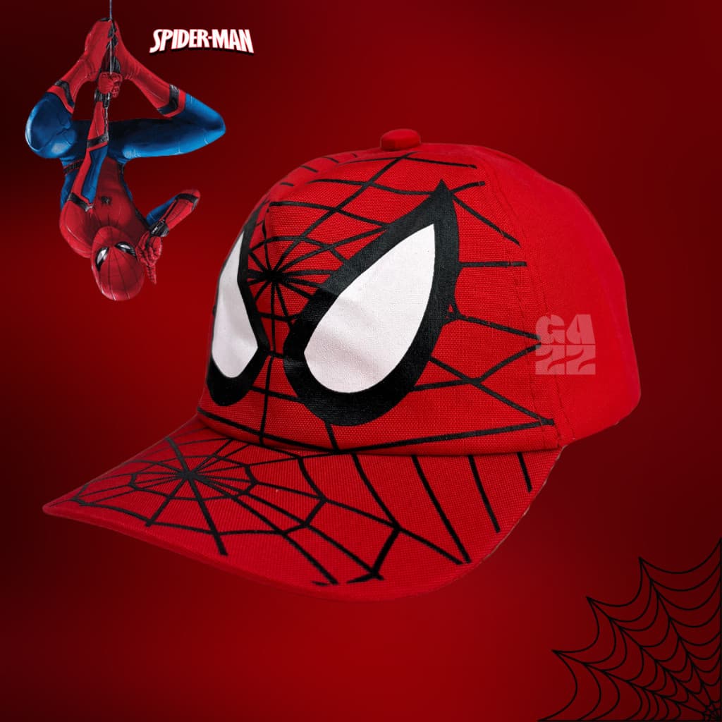 Boné Infantil Homem Aranha Teia  Ajustavel Confortavel Premium