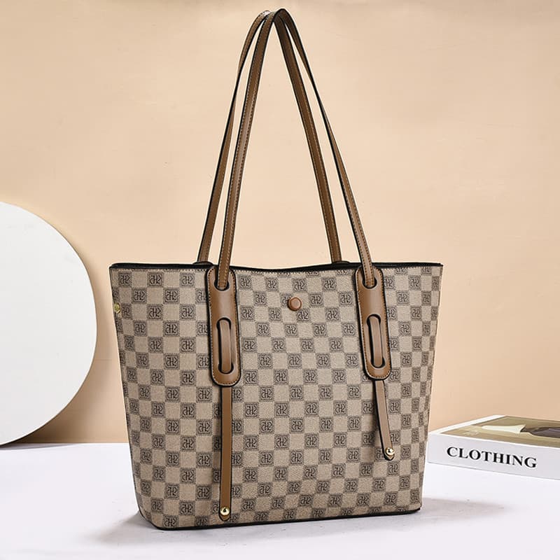 Moda High-End bolsa de ombro de couro macio feminino 2026 prático novo estilo grande capacidade sacola para mãe Commuter