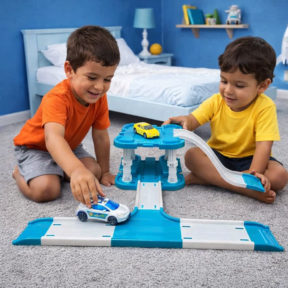 Brinquedo Pista Corrida Estacionamento Infantil Carrinhos Montagem Educativo Criativo
