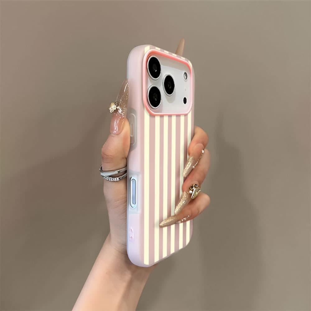 Capa 2 Em 1 Para IPhone 17 Pro Max 13 11 15 14 12 Normal 16 16e Ar Listras Amarelas Capinha