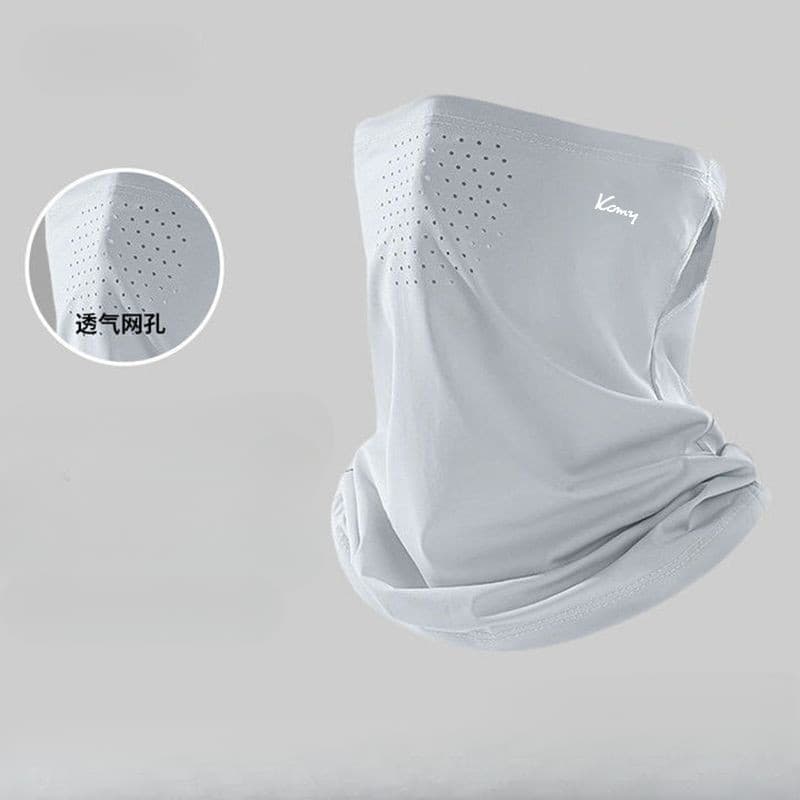 Máscara de seda gelo masculino feminino protetor solar babador estilo fino ciclismo montanhismo toalha de rosto