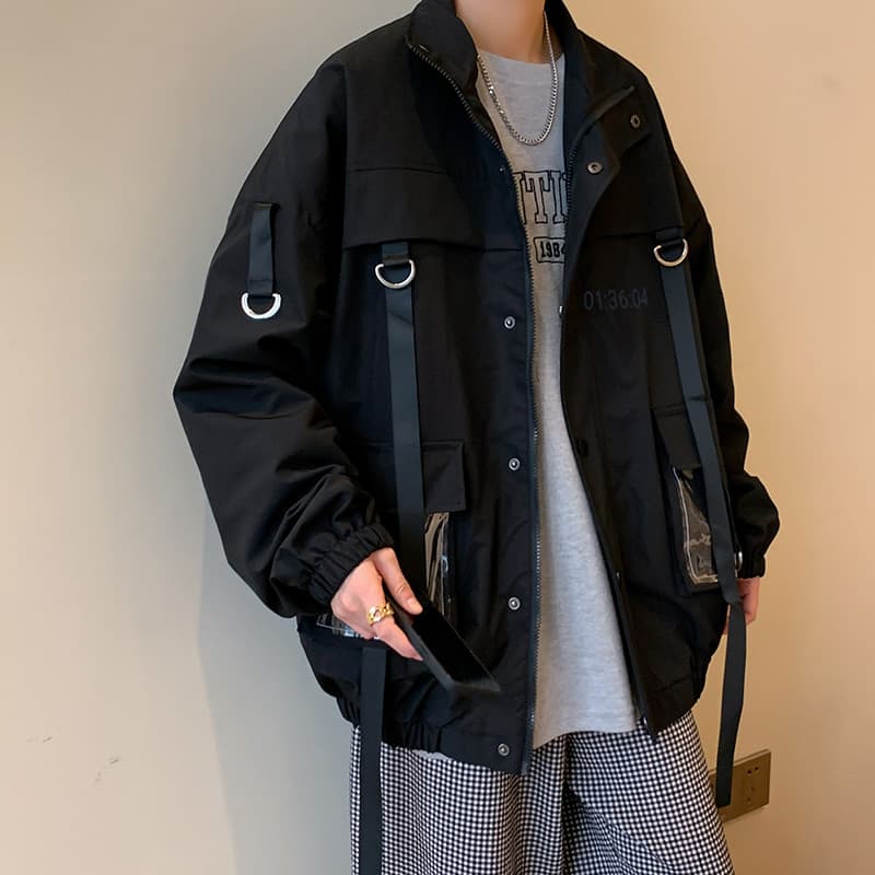 Estilo funcional macacão jaqueta masculina Puffian bonito muito fada topo primavera outono jaqueta 2025 novo estilo stre
