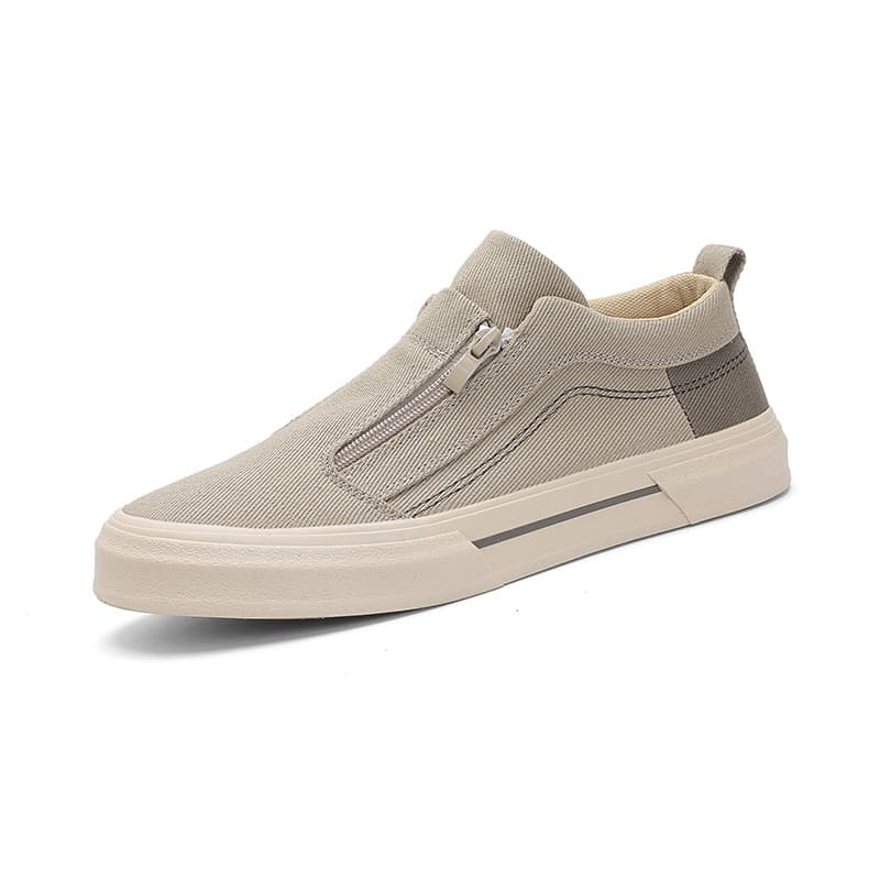 2026 novo estilo sapatos de lona respirável sapatos casuais versão coreana sapatos da moda deslizamento-em sapatos pregu