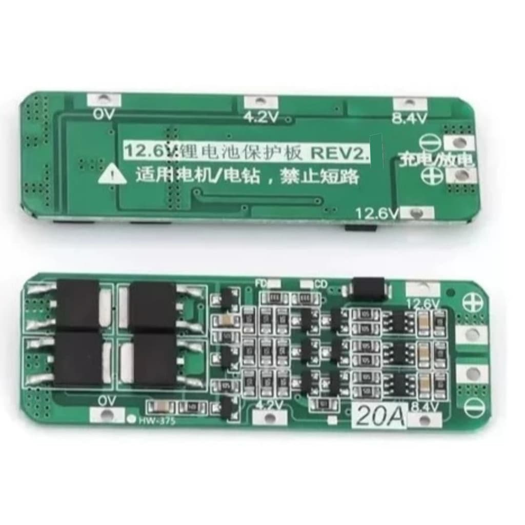 Módulo circuito Carregador Placa Bms 3s 20a Para Baterias 12 volts som pack