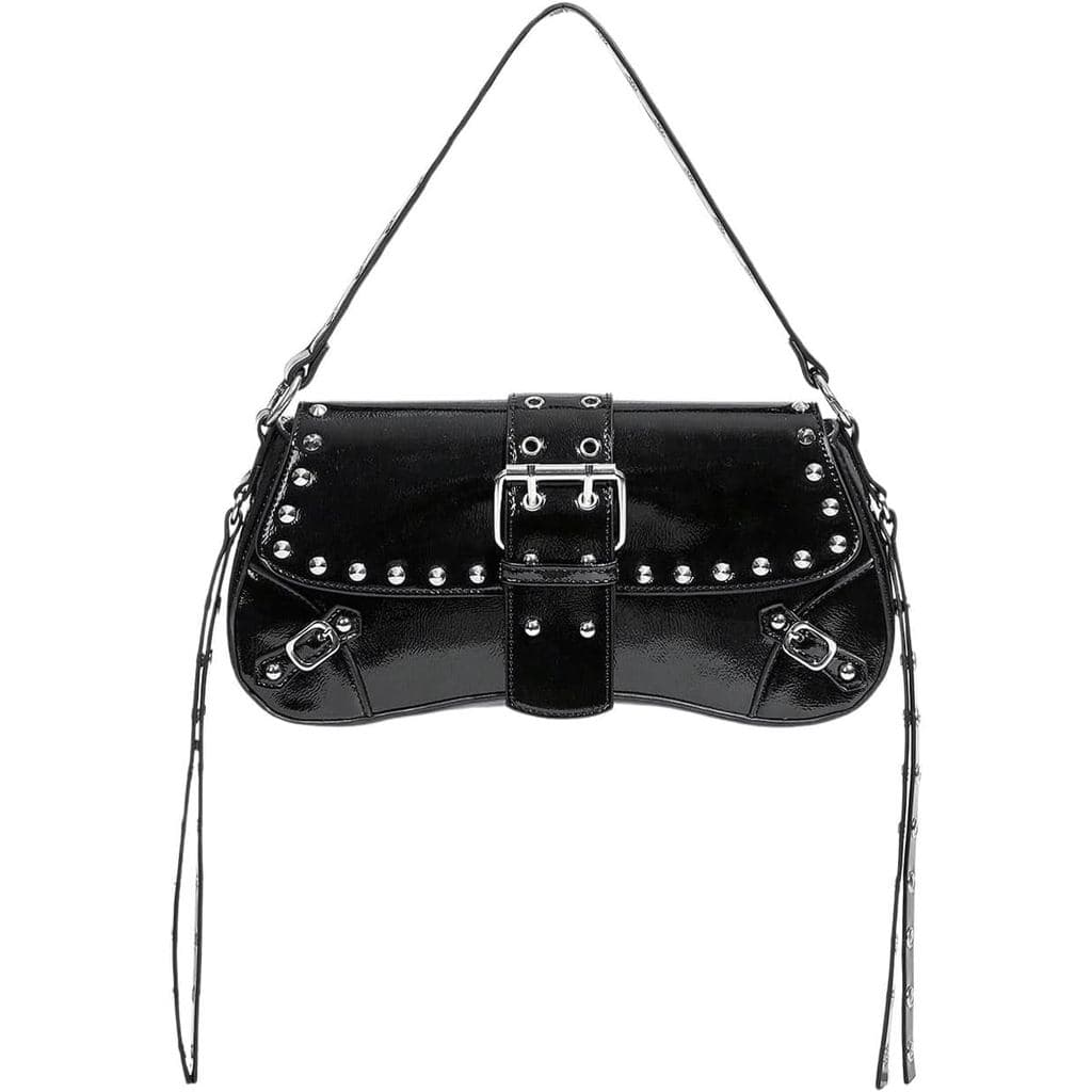 Bolsa de Ombro Feminina Verdusa Y2K, Bolsa de Mão Gótica com Rebites em Forma de Coração, Estilo Punk