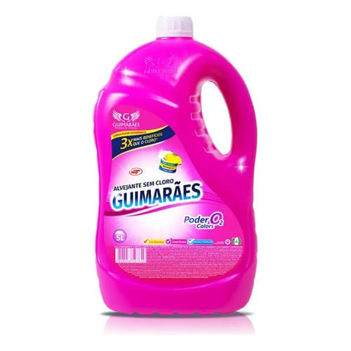 Alvejante Sem Cloro Guimarães 5l Tira Manchas Branqueador