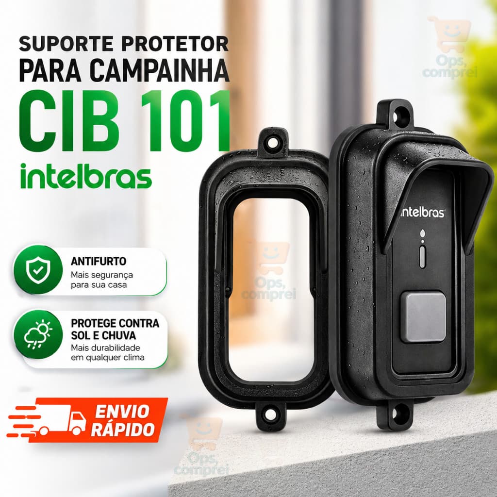 Protetor Suporte Campanhia Intelbras CIB 101 Sol Chuva Capa Interfone