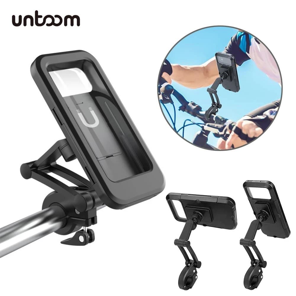 SUPORTE CELULAR BICICLETA MOTO RESISTENTE A PROVA D´ÁGUA MAGNÉTICO