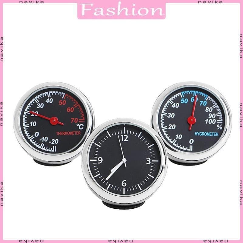 3Pcs Carro 4cm Higrômetro Quartzo Para Relógio Temperatura Umidade M