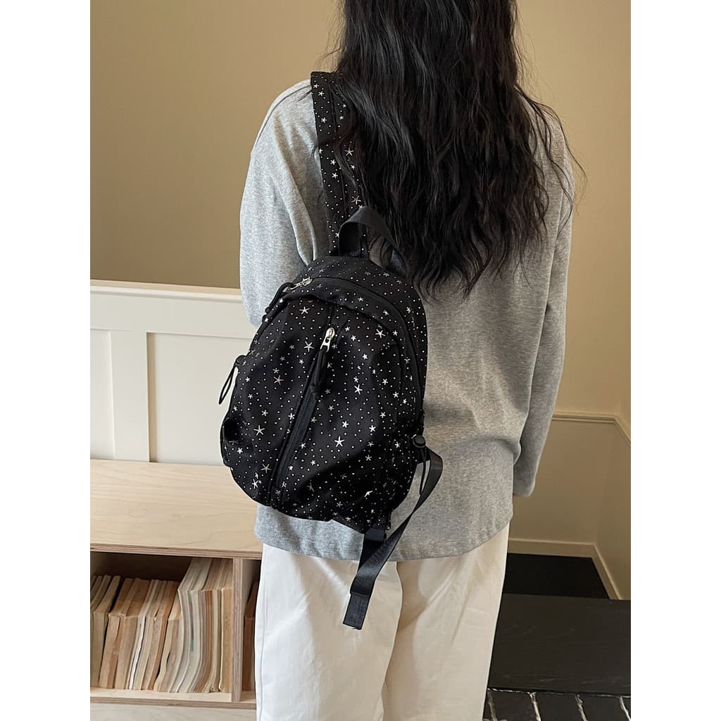 Menina estrela mochila estudante Campus escola leve de alto valor All-Match estudante do ensino médio grande capacidade