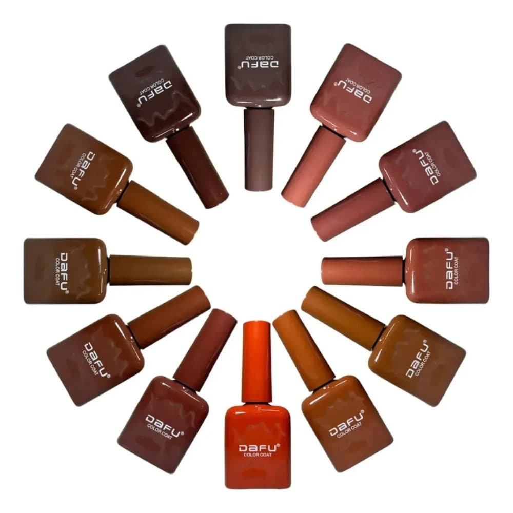 Esmalte em Gel Coleção Tons de Marrom 10ml - Dafu