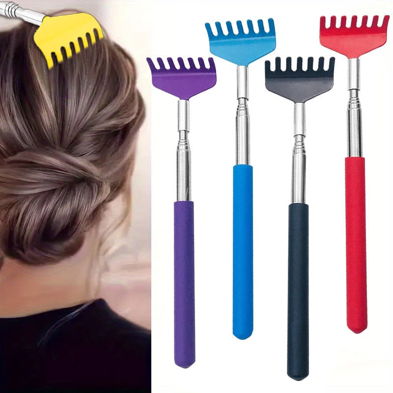 Ferramenta útil de descompressão de massagem com coceira de sete dentes, não peça para idosos, assistente de arranhões f