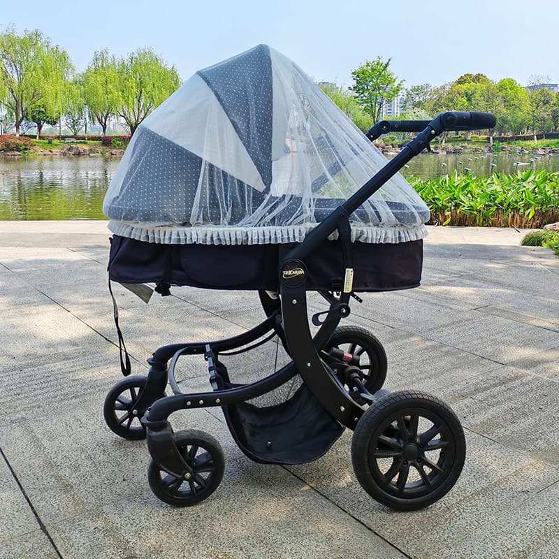 Verão carrinho de bebê mosquito capa criptografado respirável mãe bebê grau capa completa simples carrinho de bebê mosqu